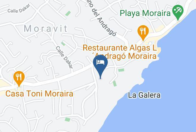 Alicante - Hotel Serawa Moraira Maps