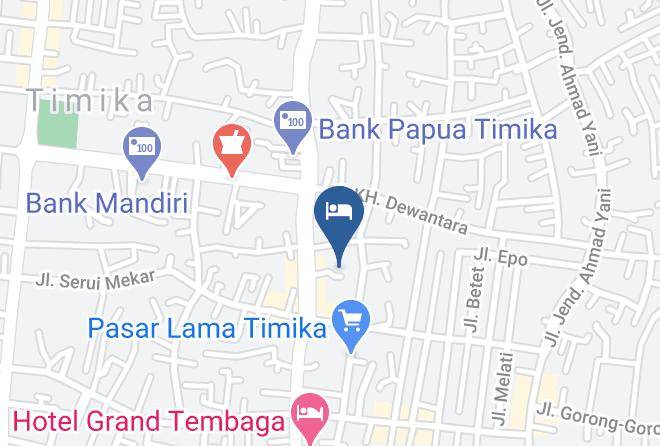 Mimika Regency - Hotel Serayu Maps