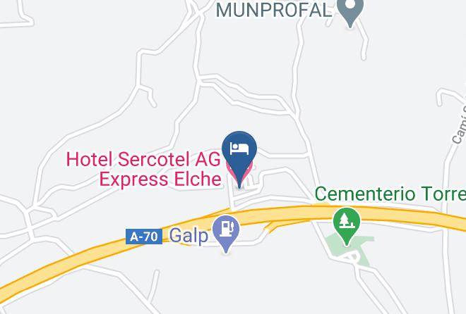 Alicante - Hotel Sercotel Ag Express Elche Maps