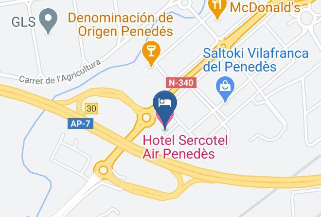 Barcelona - Hotel Sercotel Air Penedes Maps