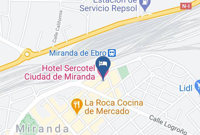 Burgos - Hotel Sercotel Ciudad De Miranda Maps