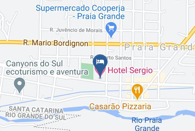 Praia Grande - Hotel Sergio Maps