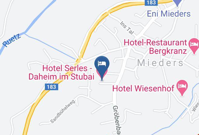 Innsbruck Land - Hotel Serles Daheim Im Stubai Maps