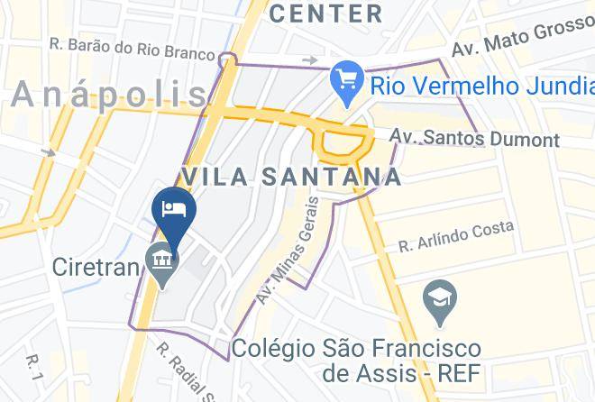 Anapolis - Hotel Serra Dourada Maps
