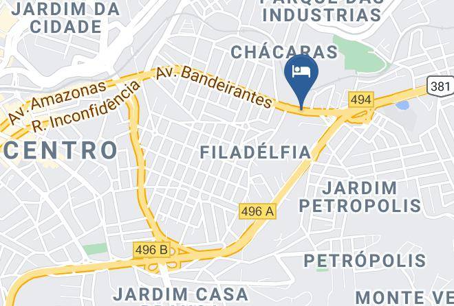 Betim - Hotel Serra Negra Maps