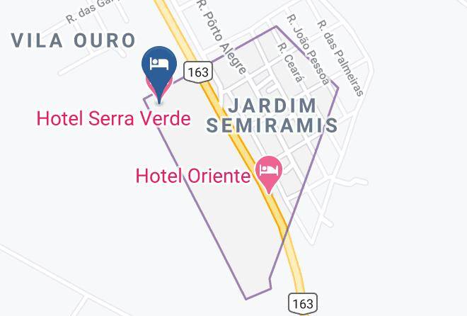 Rio Verde De Mato Grosso - Hotel Serra Verde Maps