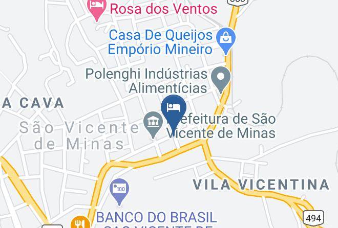 Sao Vicente De Minas - Hotel Serrazul Maps
