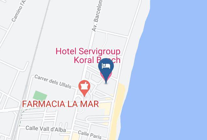 Castellon - Hotel Servigroup Koral Beach Maps