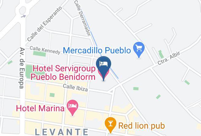 Alicante - Hotel Servigroup Pueblo Benidorm Maps