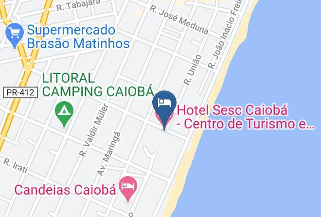 Matinhos - Hotel Sesc Caioba Centro De Turismo E Lazer Maps