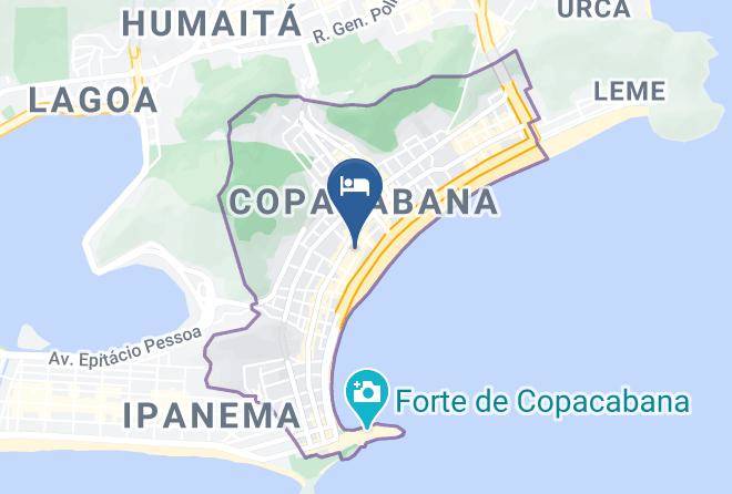 Rio De Janeiro Acabana - Hotel Sesc Niemeyer Maps