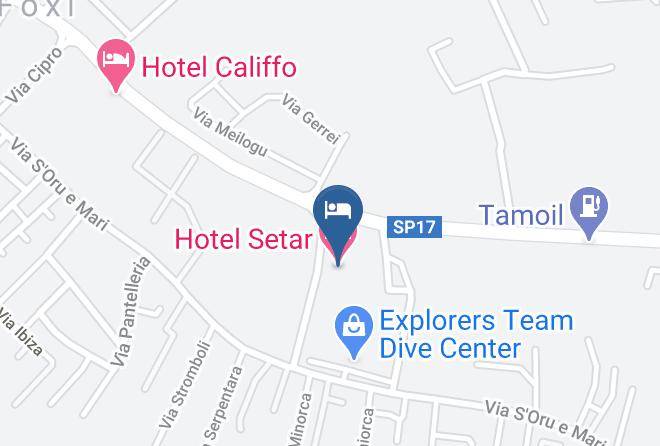 Cagliari - Hotel Setar Maps