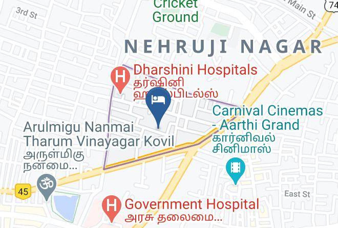 Dindigul - Hotel Sethu Residenccy Dindigul Maps