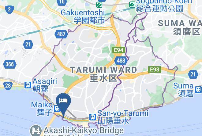 Kobe City Tarumi Ward - Hotel Setre Kobe Maiko Maps