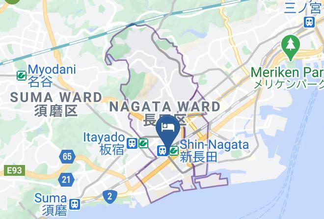 Kobe City Nagata Ward - Hotel Setre Kobe Maiko Maps