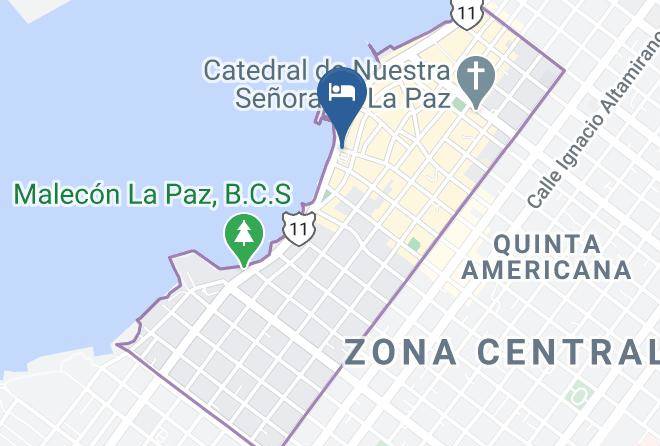 La Paz - Hotel Seven Crown Malecon Maps