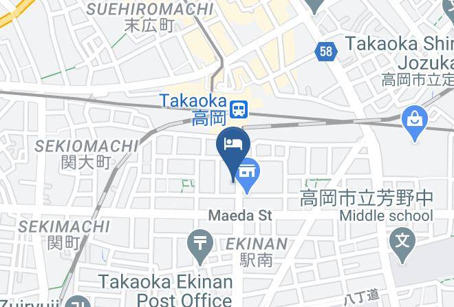 Takaoka City - Hotel Seven Seven Takaoka Maps