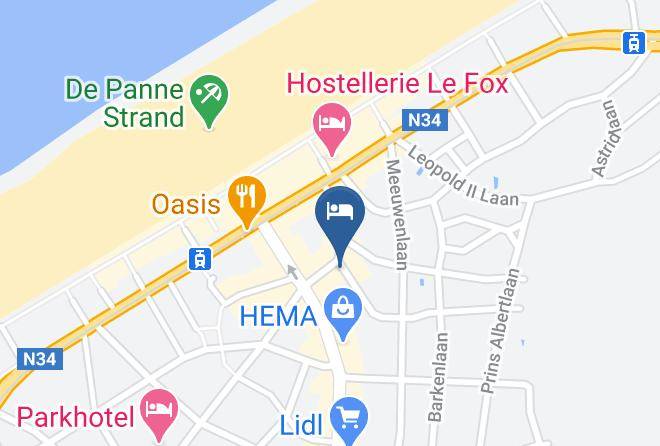 West Flanders - Hotel Sfinx De Panne Maps