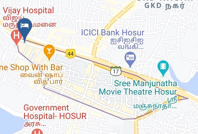 Hosur - Hotel Sha International Maps