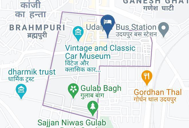 Udaipur - Hotel Shalimar Palace Maps