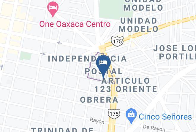 Oaxaca De Juarez - Hotel Shalom Maps