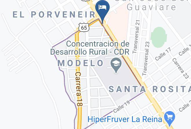 San Jose Del Guaviare - Hotel Shalon Maps