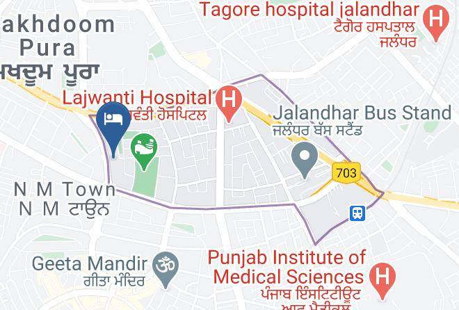 Jalandhar - Hotel Shangri La Jalandhar Maps