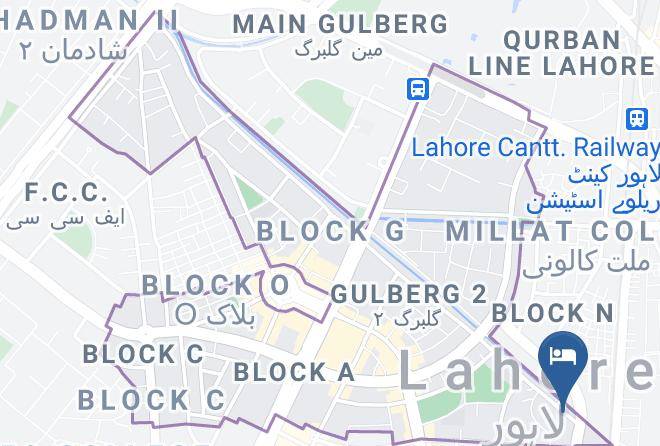 Islamabad - Hotel Shanze Inn Gulberg Maps