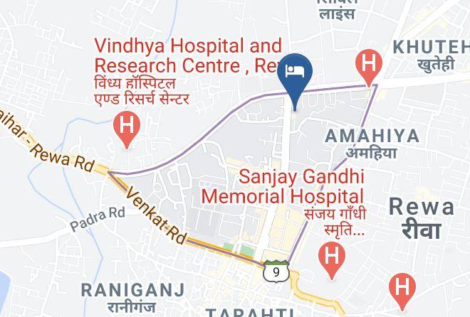Rewa - Hotel Sharon Residency Maps