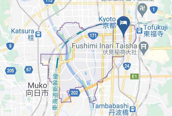 Kyoto City Minami Ward - Hotel She Kyoto Maps