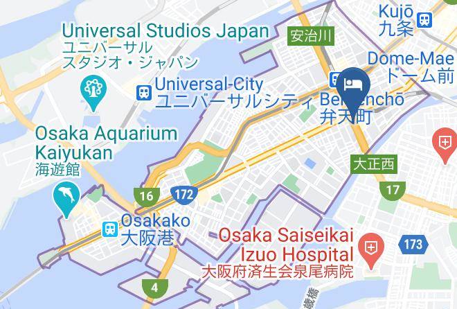 Osaka City Minato Ward - Hotel She Osaka Maps