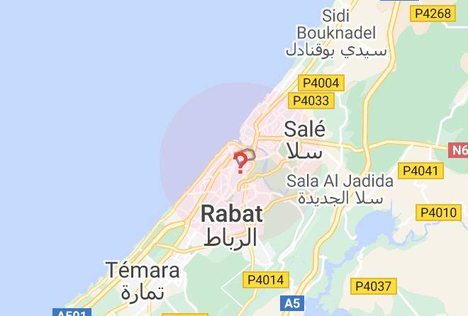 Rabat - Hotel Sheherazade Ste Risma Maps