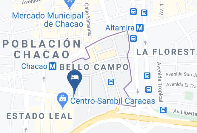 Caracas - Hotel Shelter Suites Maps