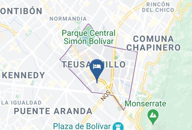 Hotel Sheridan Corferias Map