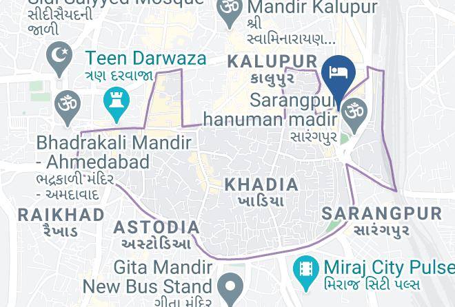 Ahmadabad - Hotel Shertown Maps