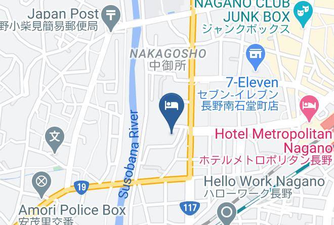 Nagano City - Hotel Shinanoji Maps