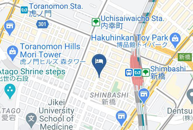 Minato Ward - Hotel Shinbashi Sanbankan Maps