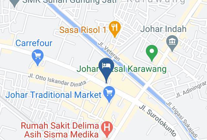 Karawang Regency - Hotel Shinta Maps