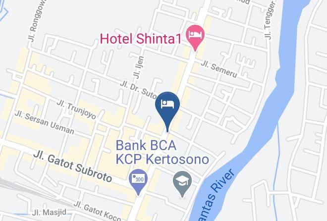 Nganjuk Regency - Hotel Shinta Maps