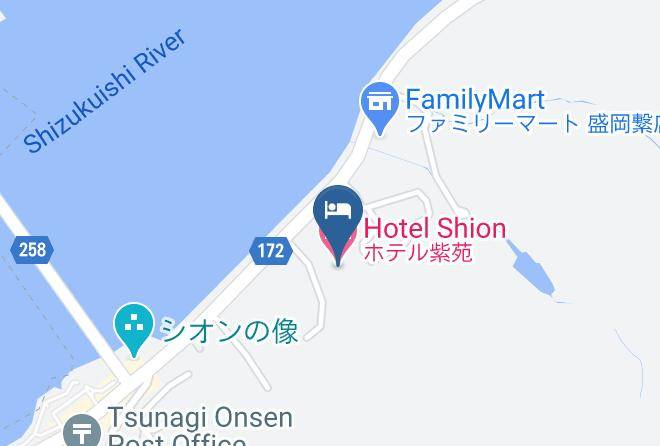 Morioka City - Hotel Shion Maps