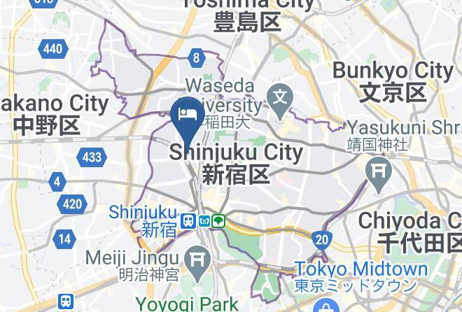Shinjuku Ward - Hotel Shirakawago Maps