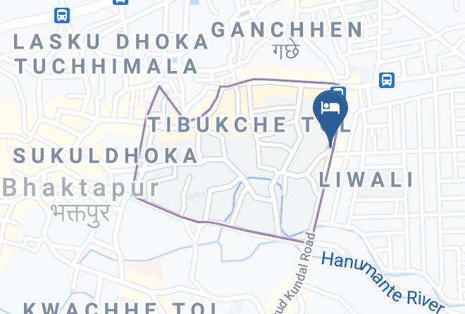Hotel Shiva's Bhaktapur Shangrila Map