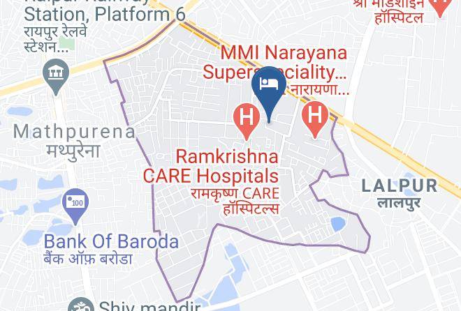 Hotel Shivganga Comfort Zone Raipur Map