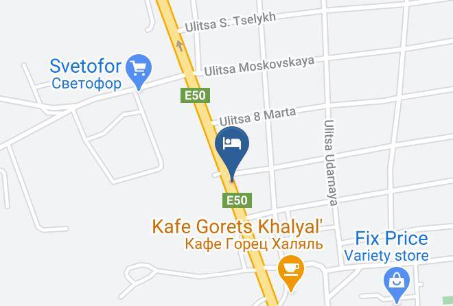 Kavkazsky District - Hotel Shosseinaya 91 Maps