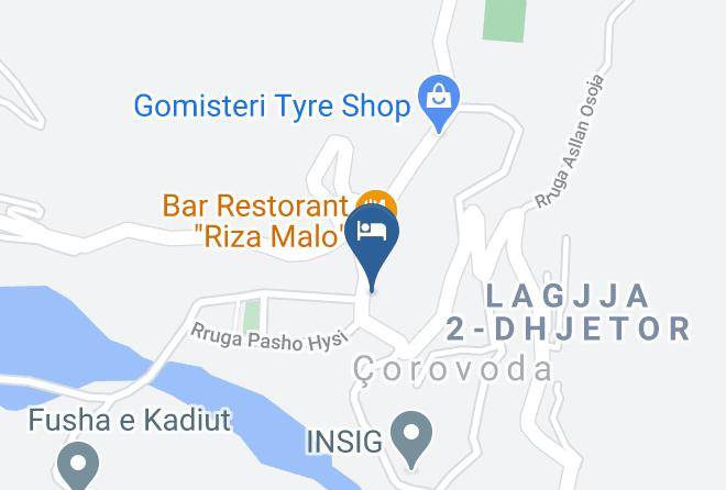 Skrapar - Hotel Shpetimi Maps