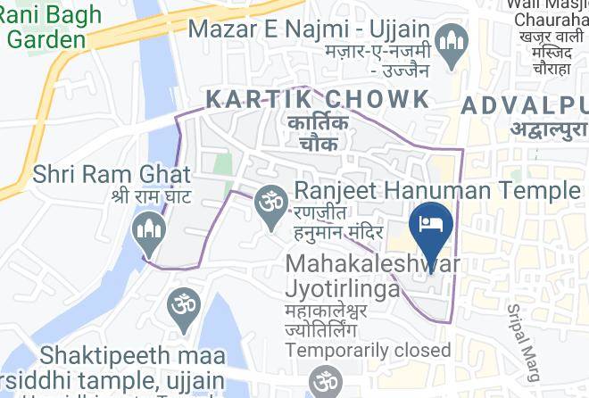 Ujjain - Hotel Shree Dwarkadhish Palace Maps