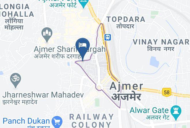 Ajmer - Hotel Shree Maya Tourist Palace Maps