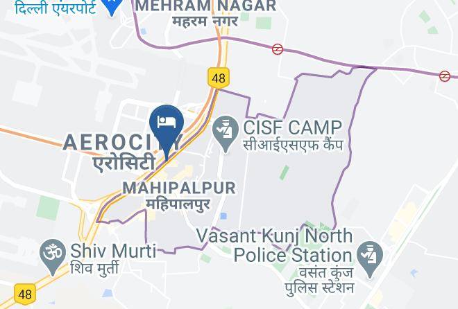 New Delhi - Hotel Shree Radhe Krishan At Delhi Airport Maps