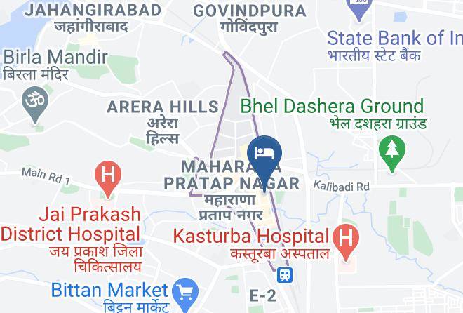 Bhopal - Hotel Shree Vinayak Palace Maps