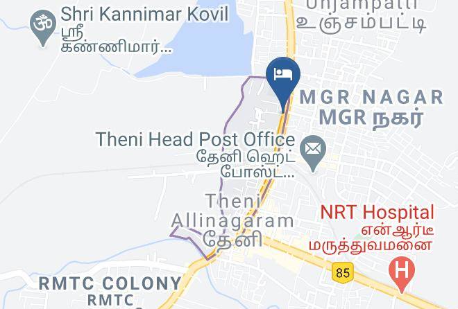 Theni - Hotel Shri Annalakshmi Maps